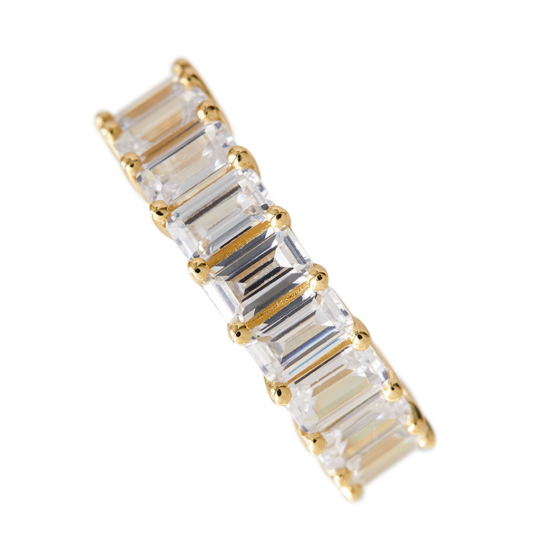 AMBER - Emerald Cut Eternity Band (SPECIAL)