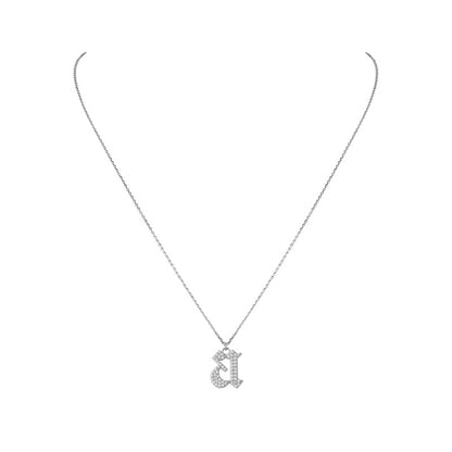 INITIAL – Gothic Letter Necklace