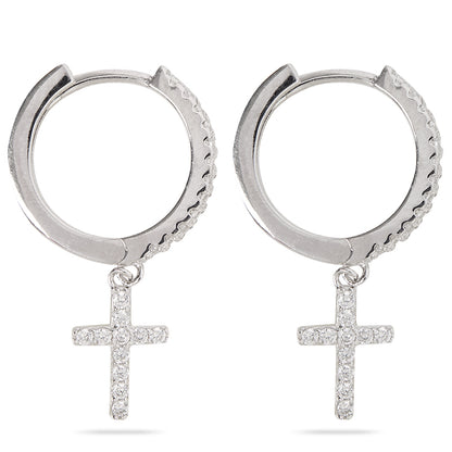 BRANDI - Cross Huggie Earring