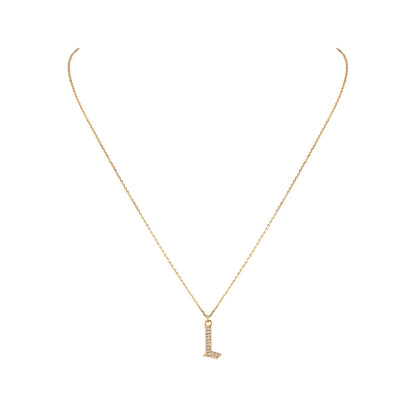 INITIAL – Gothic Letter Necklace