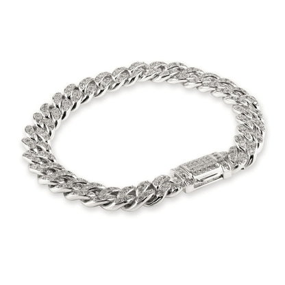 SELENA – Pave Cuban Link Bracelet