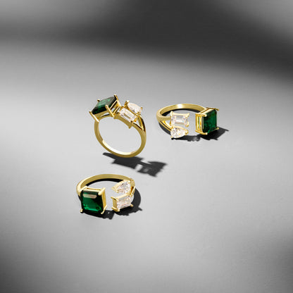 JORDAN - Triple Stone Ring (SPECIAL)