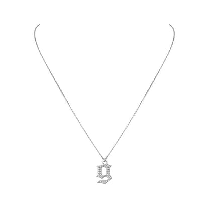 INITIAL – Gothic Letter Necklace
