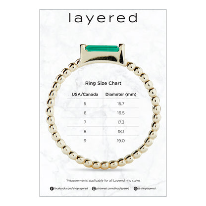 CHERI - V Shaped Bezel Set Ring