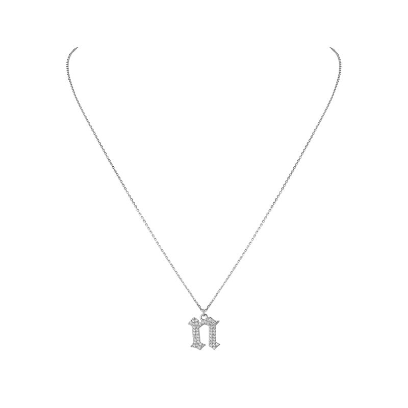 INITIAL – Gothic Letter Necklace