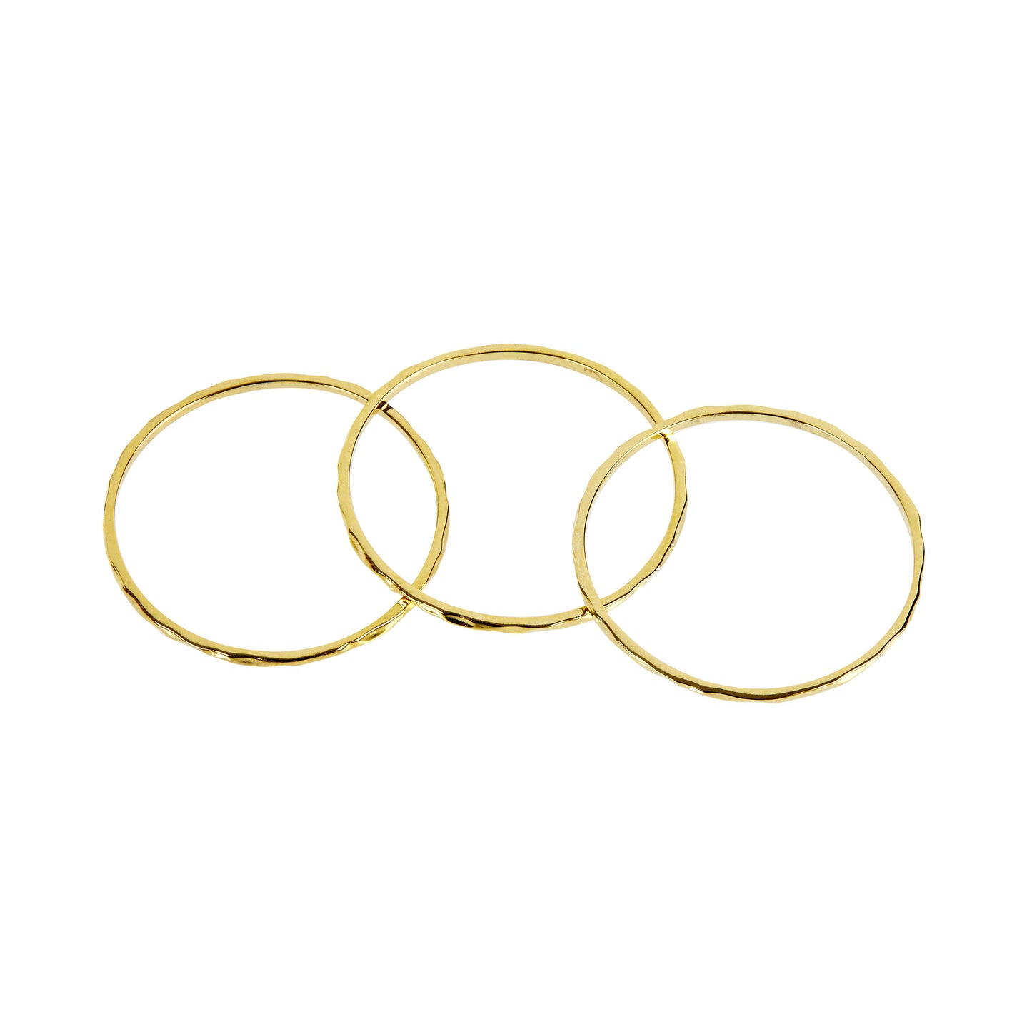 JAMES – Thin Hammered Ring Trio (SPECIAL)