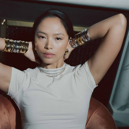 CHARLOTTE – Cluster Tennis Necklace