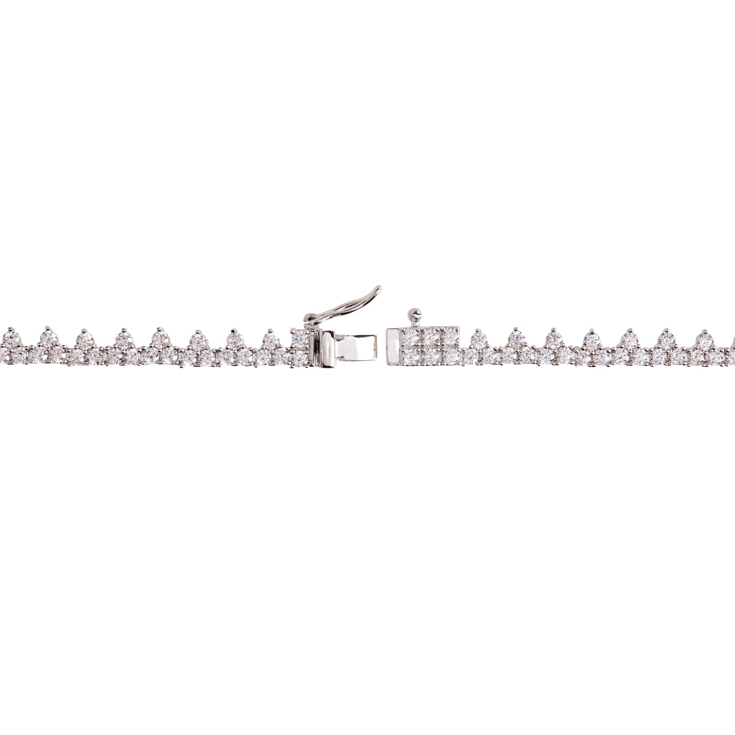 CHARLOTTE – Cluster Tennis Necklace