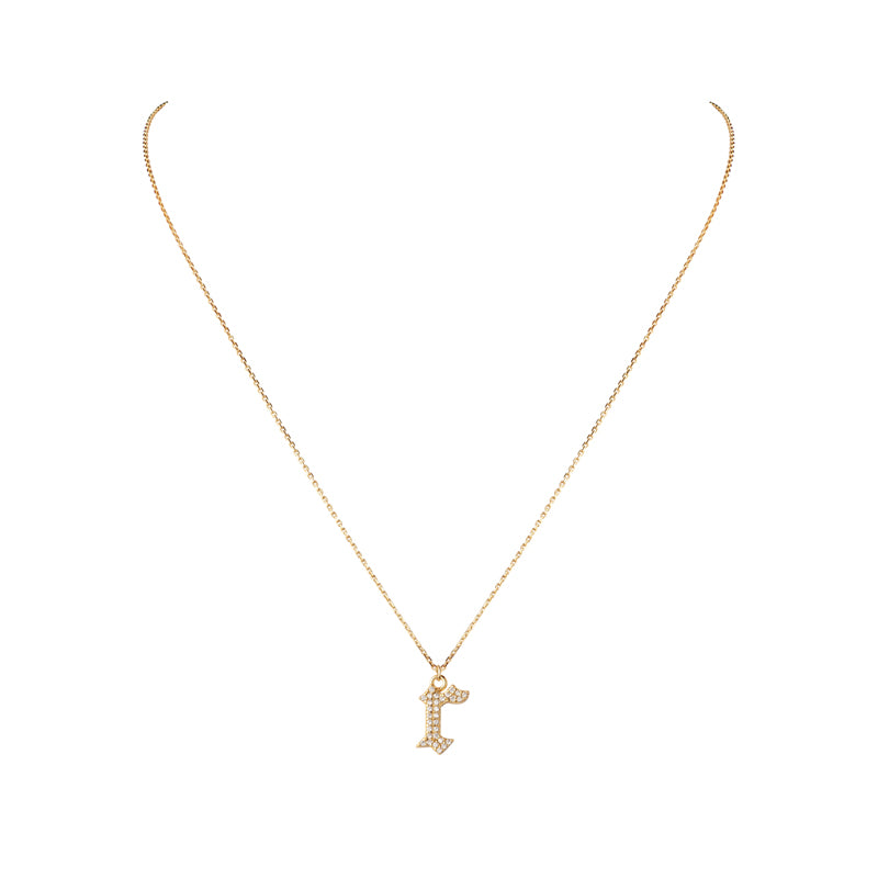 INITIAL – Gothic Letter Necklace