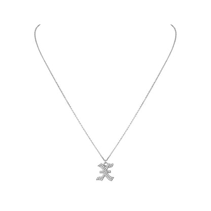 INITIAL – Gothic Letter Necklace