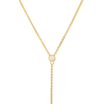 AVA – Dainty Freshwater Pearl Drop Lariat Necklace