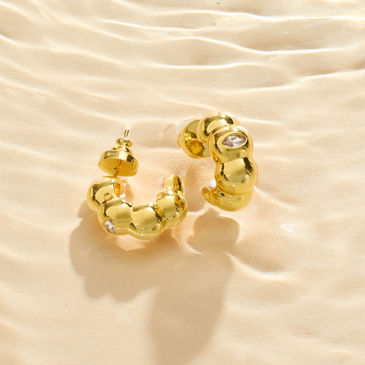 RYLIE – Bubble Half Hoop Earrings