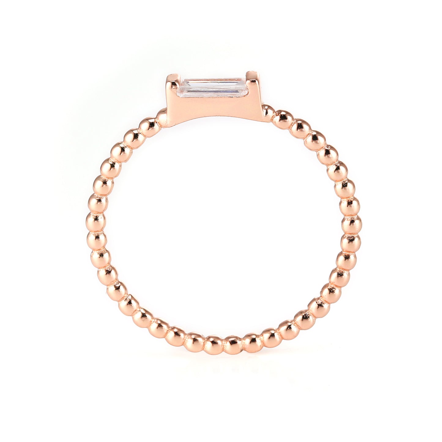 ADRIENNE - Spiraled Baguette Ring