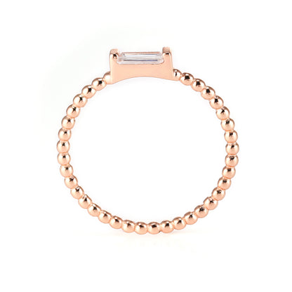 ADRIENNE - Spiraled Baguette Ring