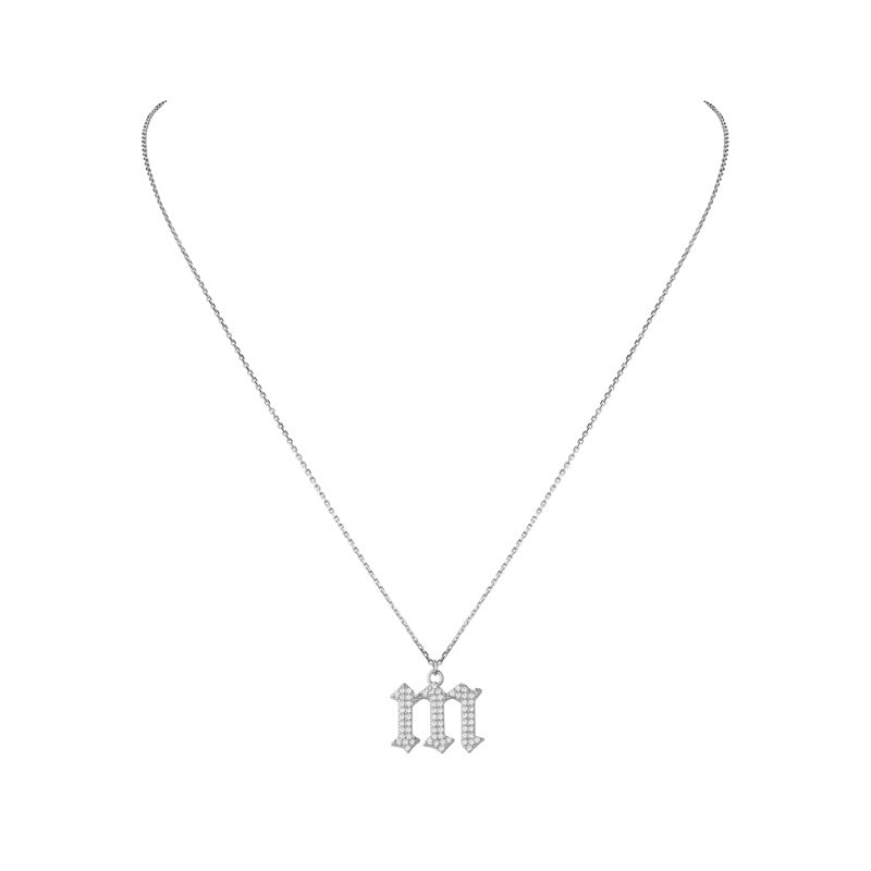 INITIAL – Gothic Letter Necklace (SPECIAL)