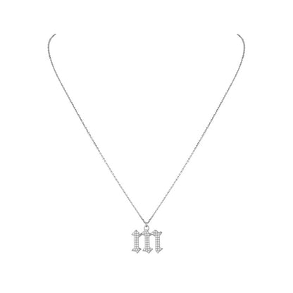 INITIAL – Gothic Letter Necklace (SPECIAL)