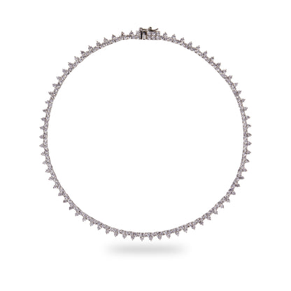 CHARLOTTE – Cluster Tennis Necklace